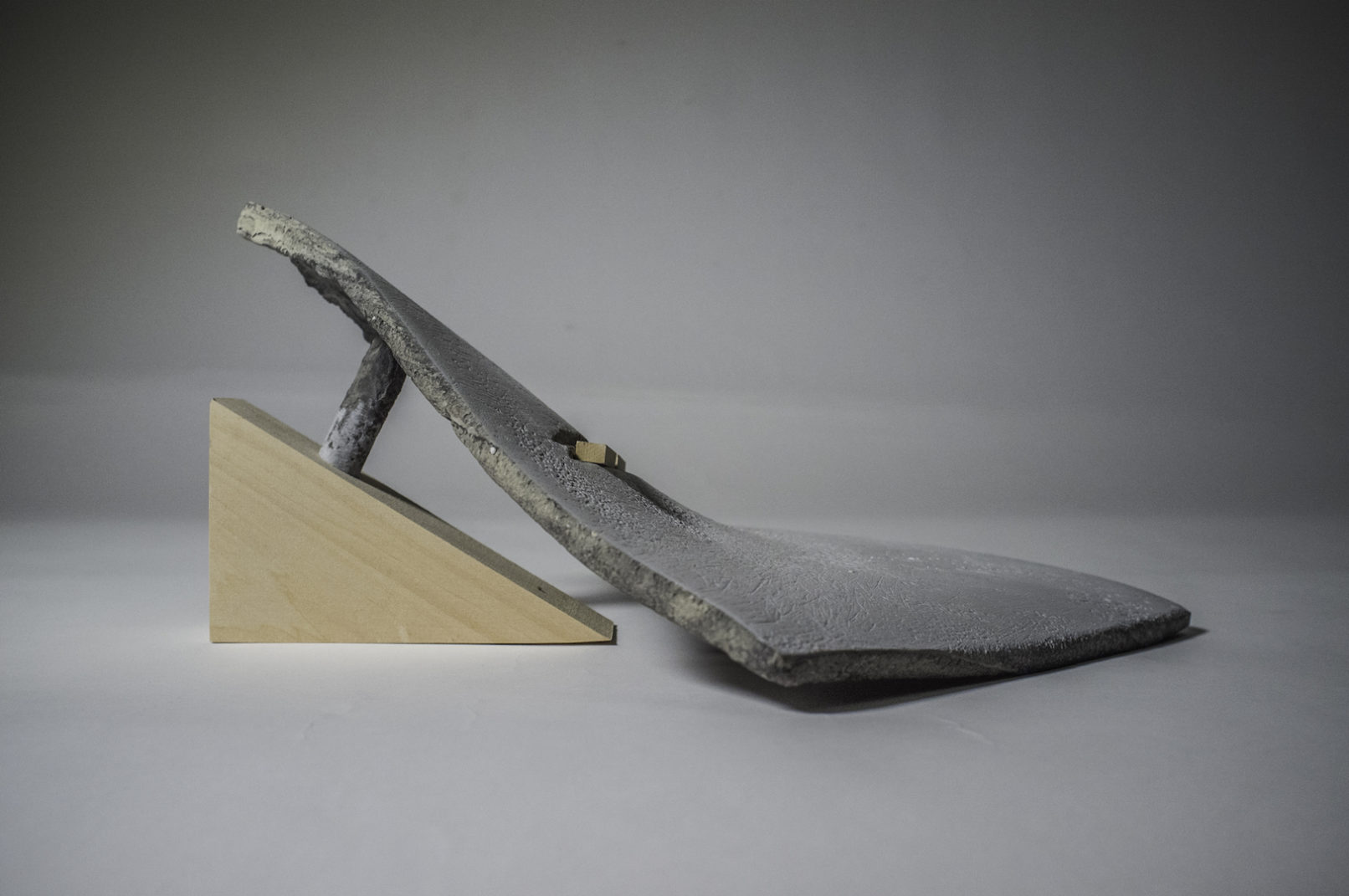 SLOPE CUT REVEALS MOUNTAIN STRUCTURE